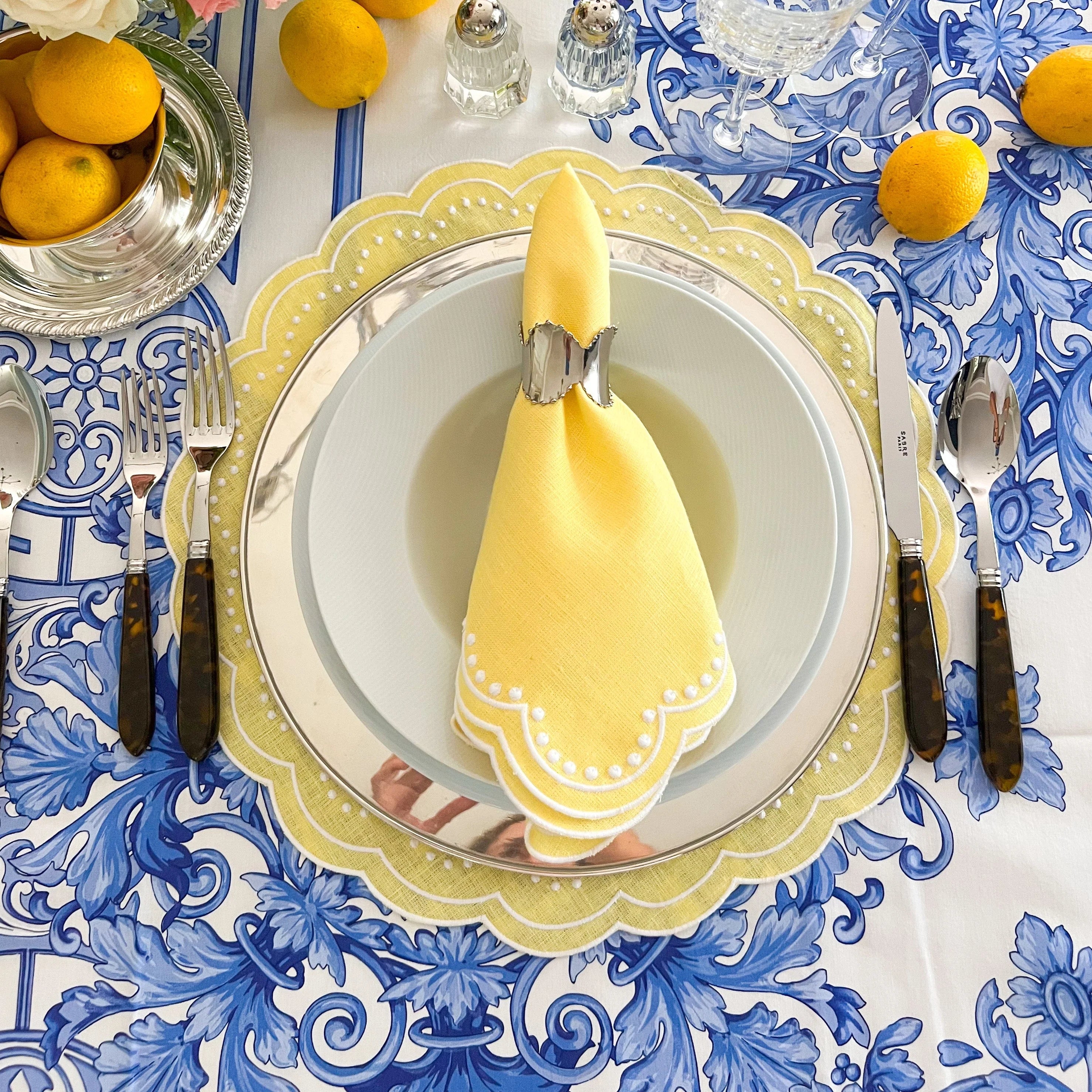 CANARY YELLOW LINEN NAPKIN