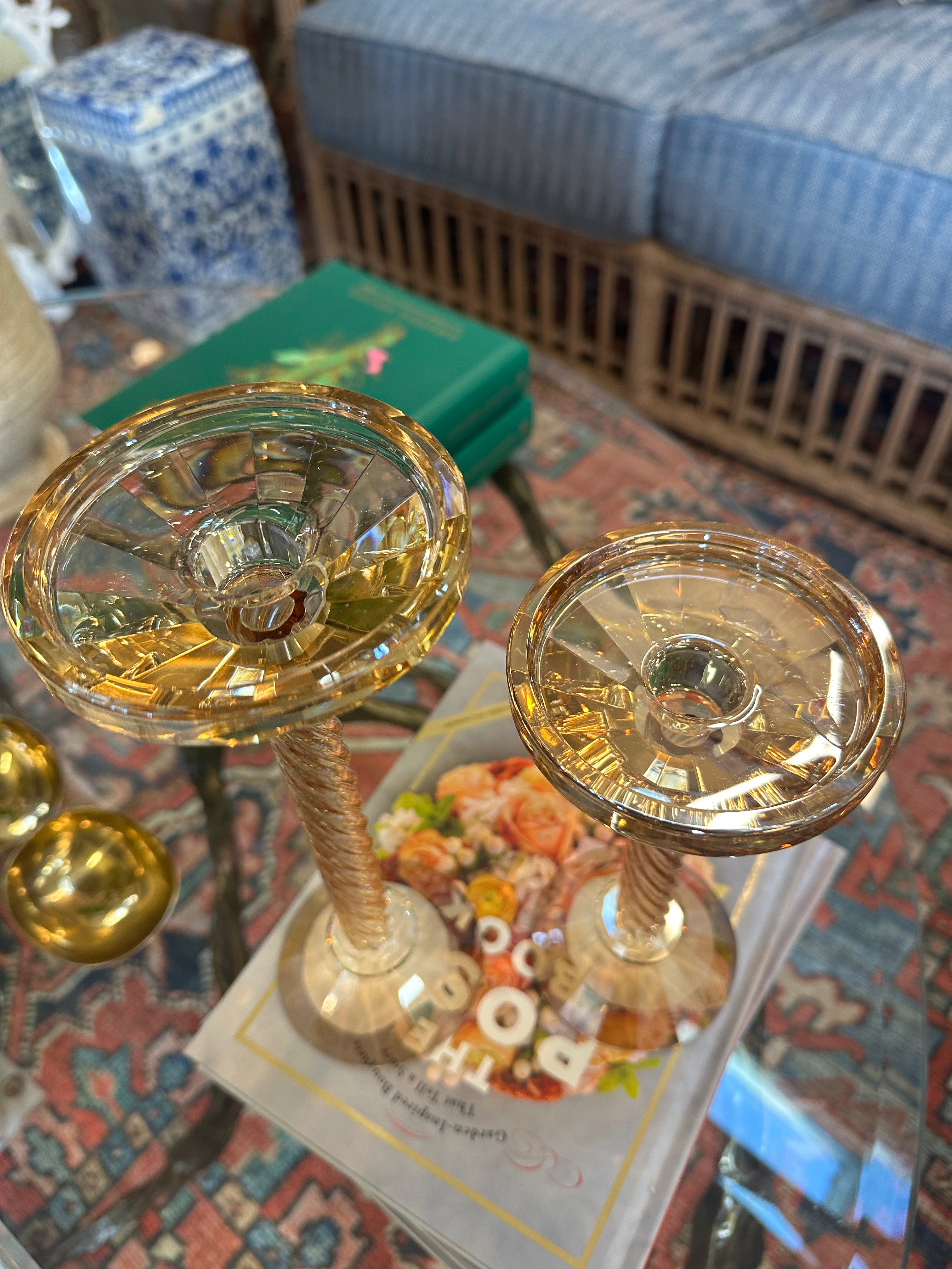 GLASS CANDLEHOLDER