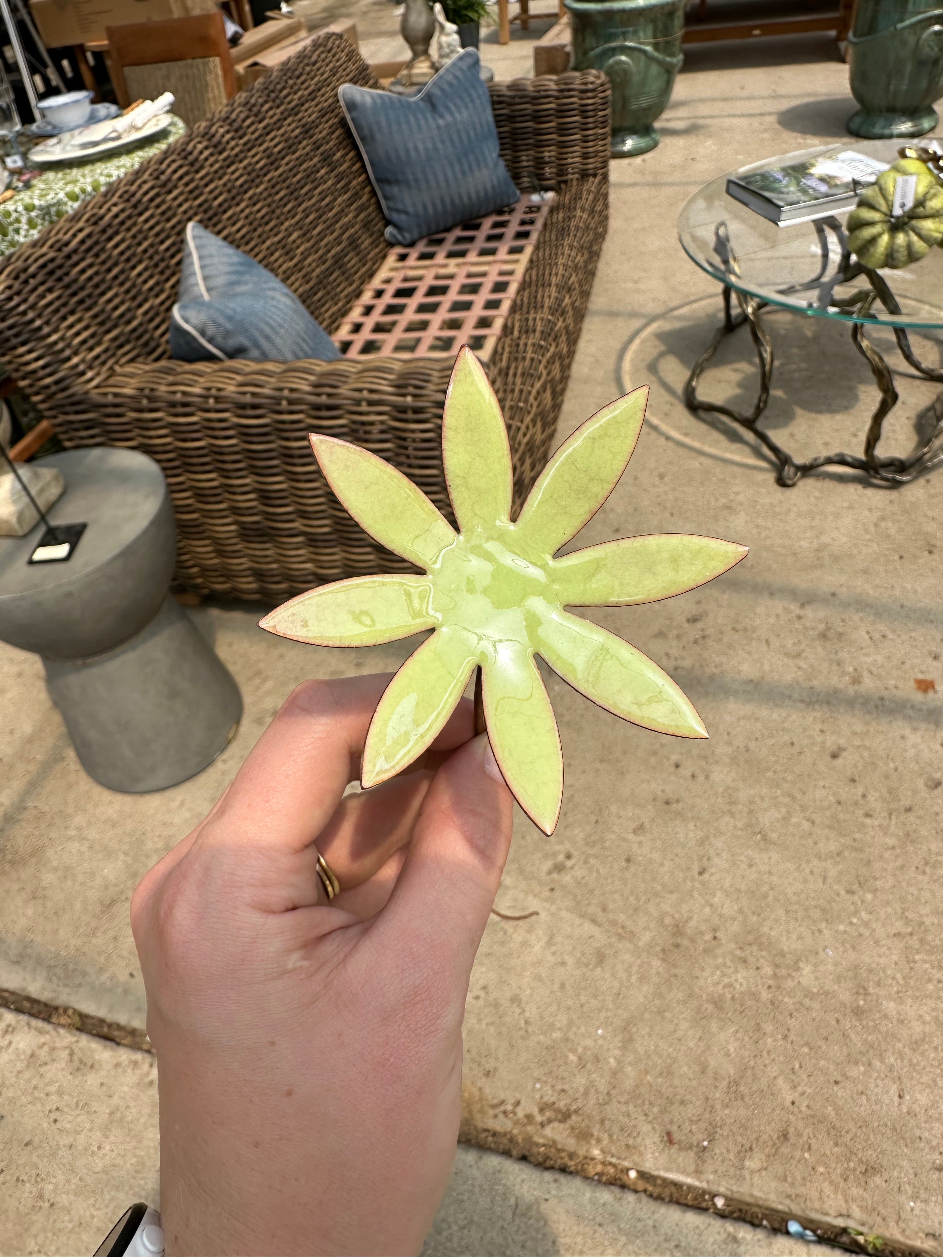 ENAMELED FLOWER STAKES