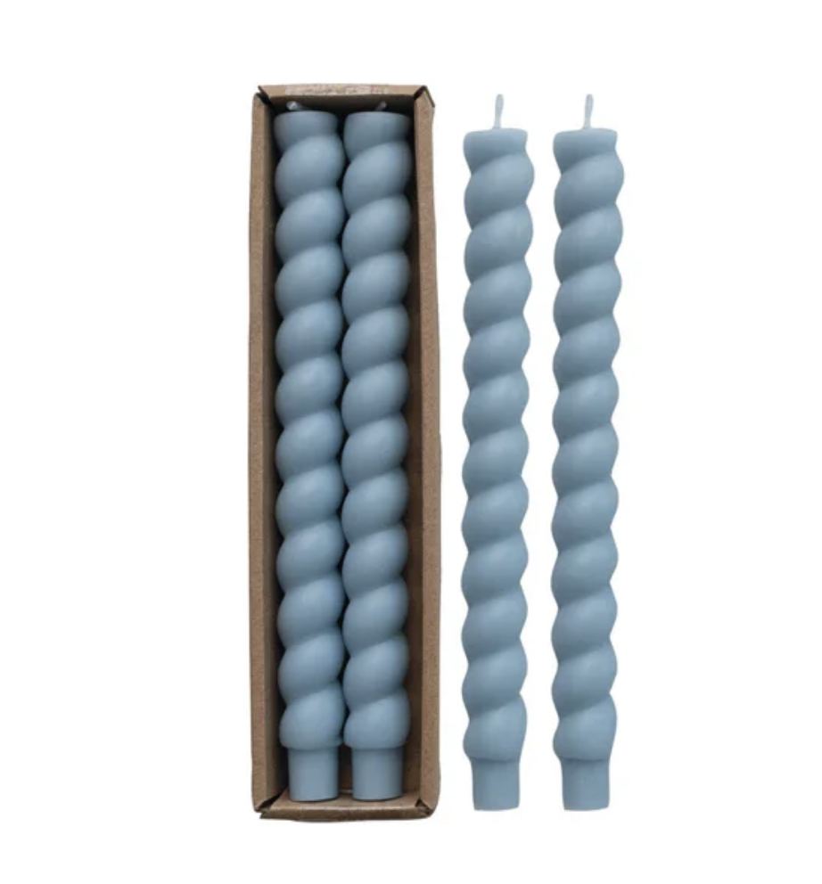 BLUE TWIST CANDLES