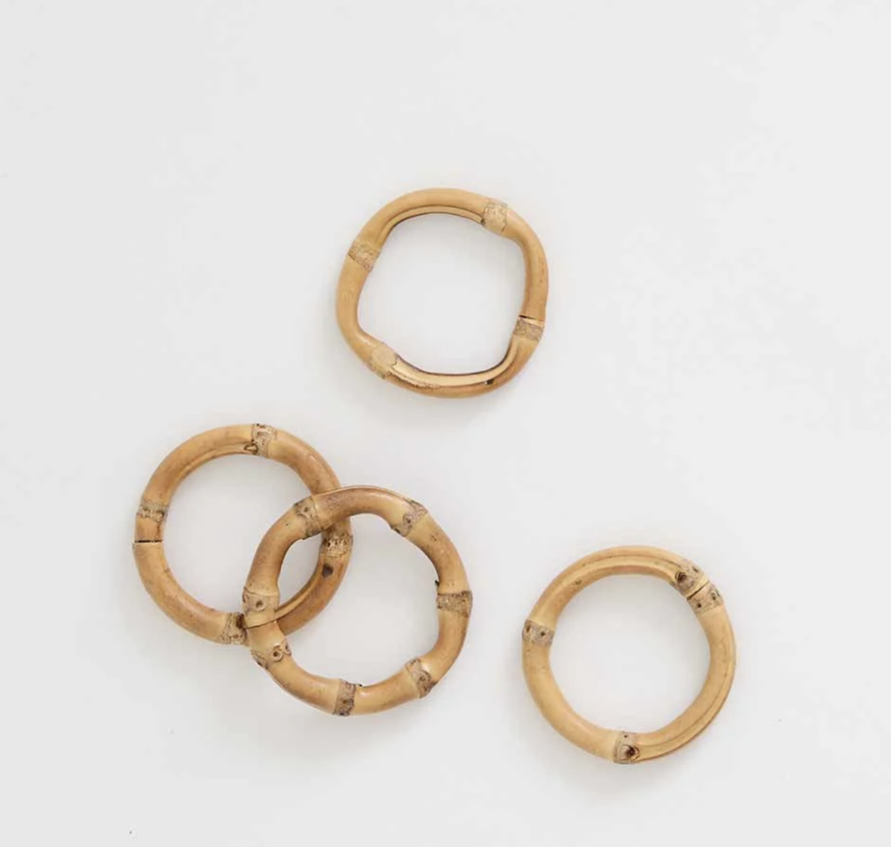 BAMBOO NAPKIN RING SET