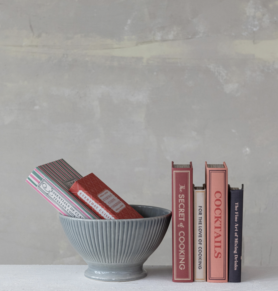 LINEN BOOK STORAGE BOXES
