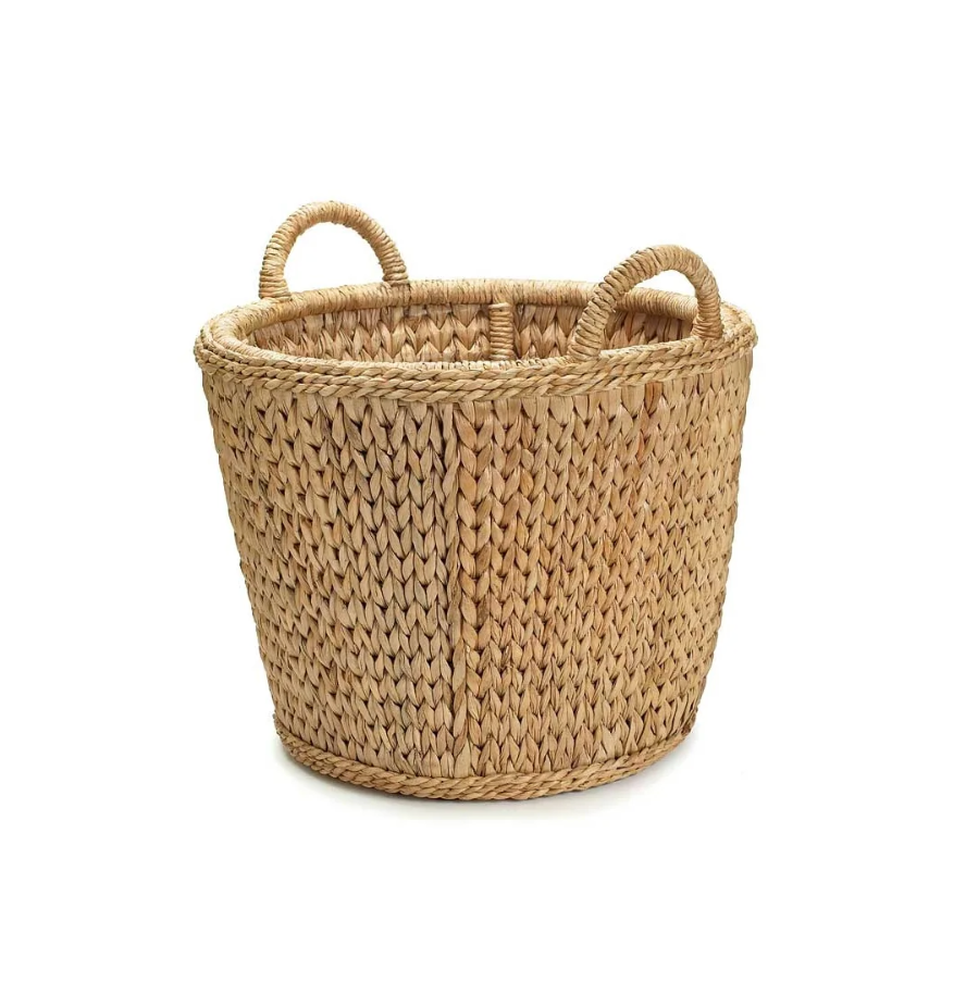 SWEATER WEAVE LOG BASKET