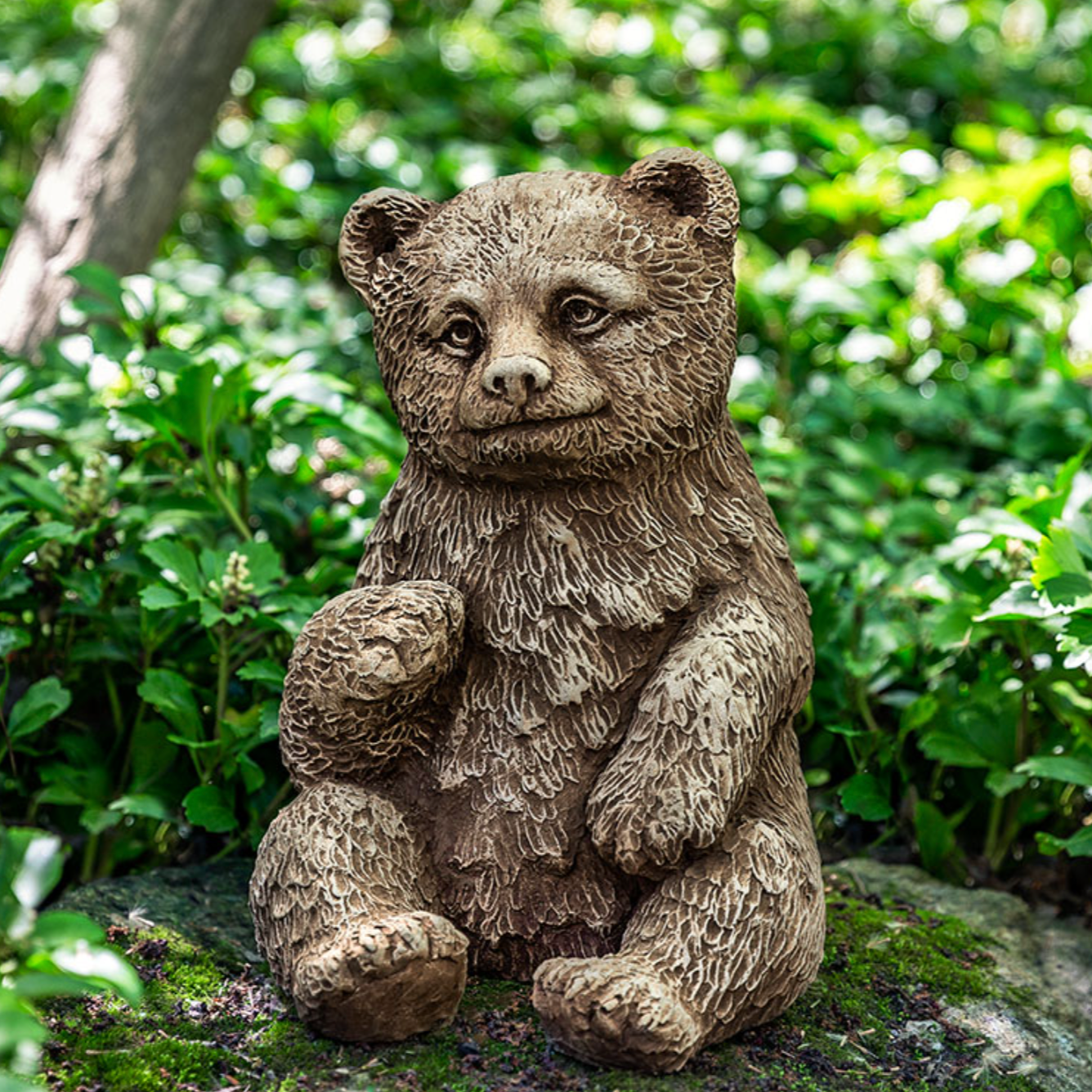BEAR CUB STATUE