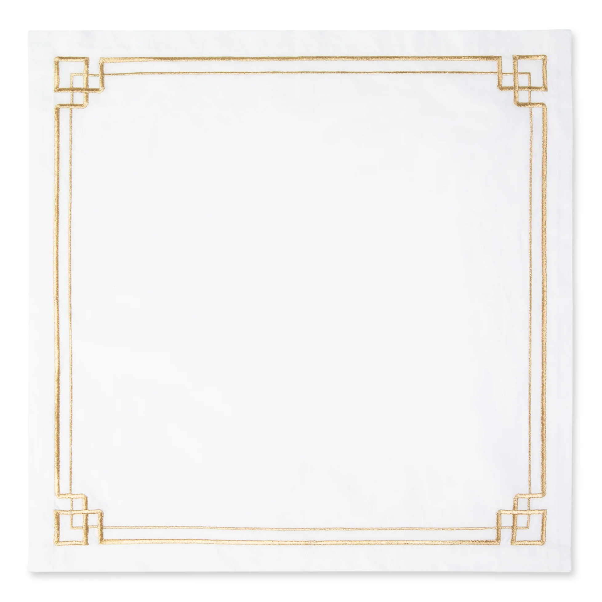 TAUPE INTERLOCKING KEY NAPKIN SET