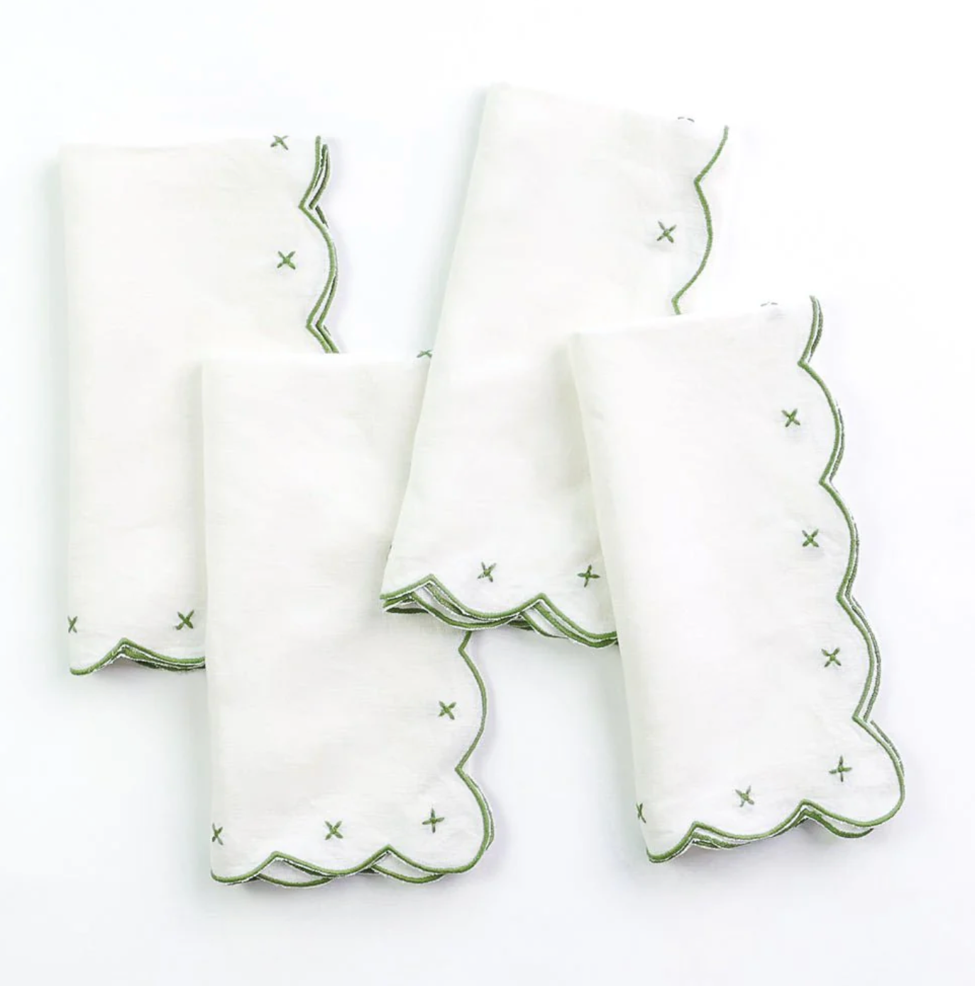 EMBROIDERED LINEN NAPKIN SET