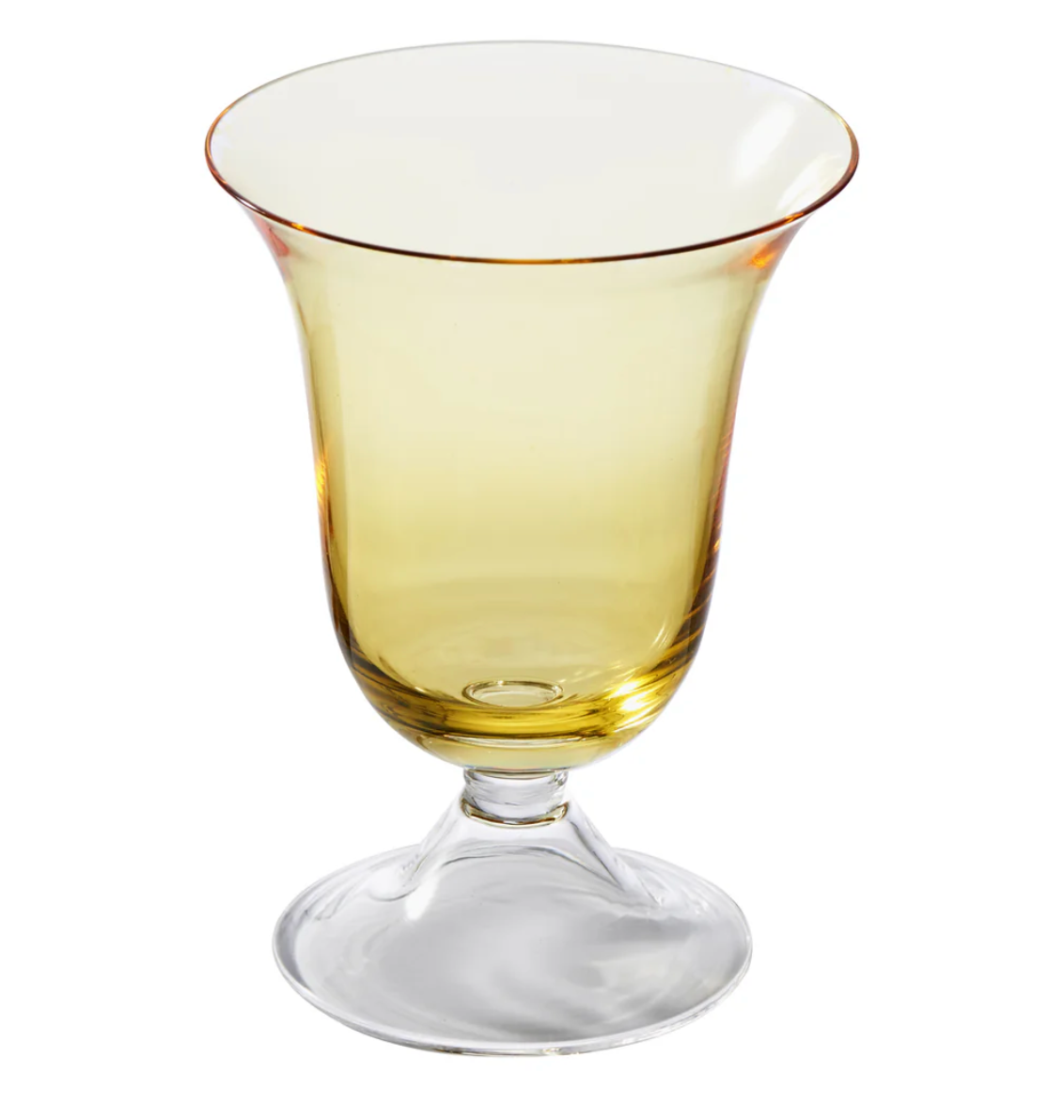 ADRIANA YELLOW WATER GLASS