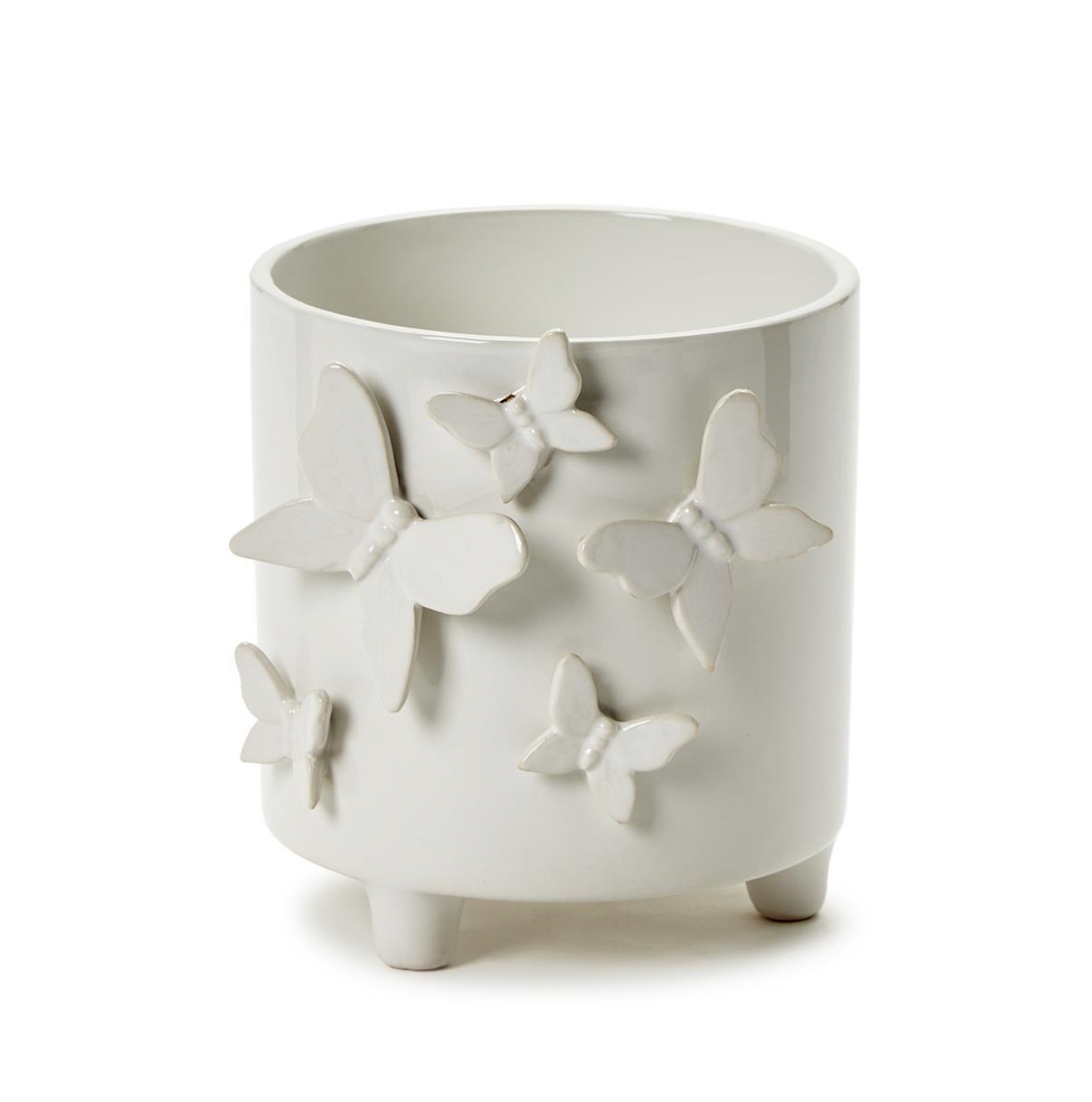 FOOTED BUTTERFLY CACHEPOT