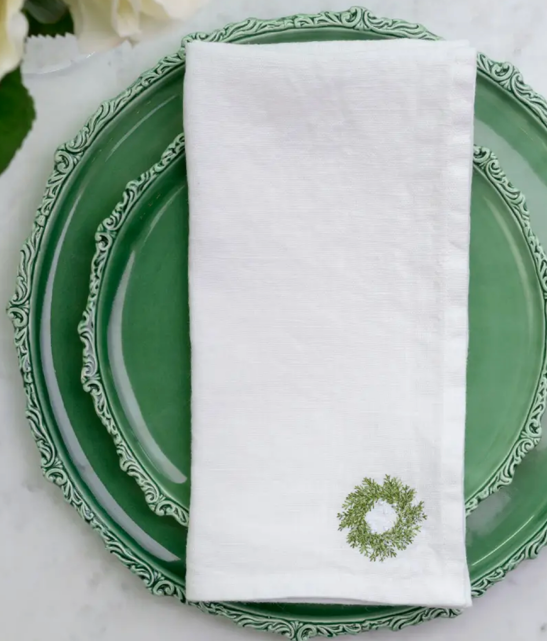 WREATH LUNCHEONETTE NAPKIN SET