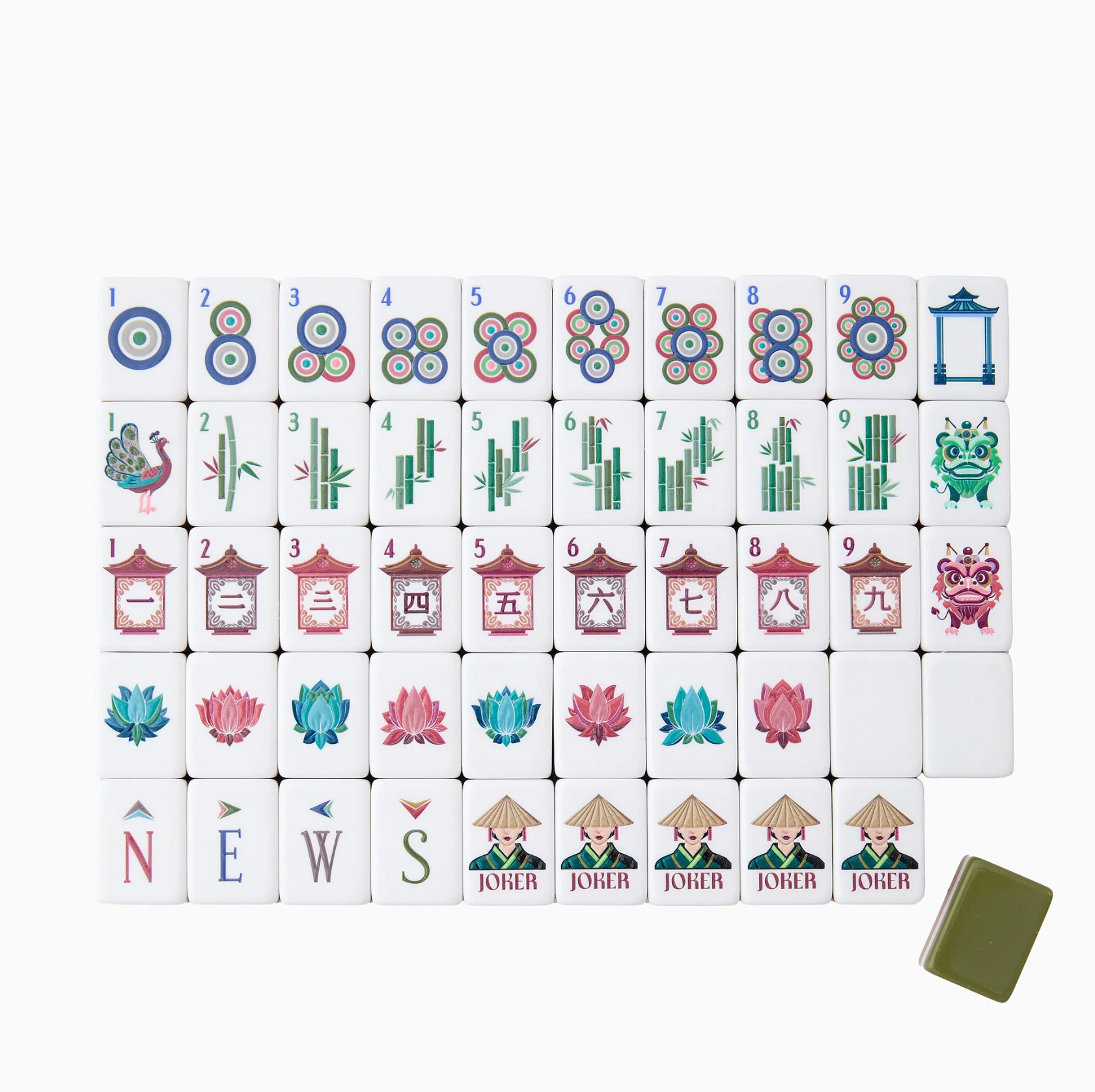 DRAKE MAHJONG TILE SET