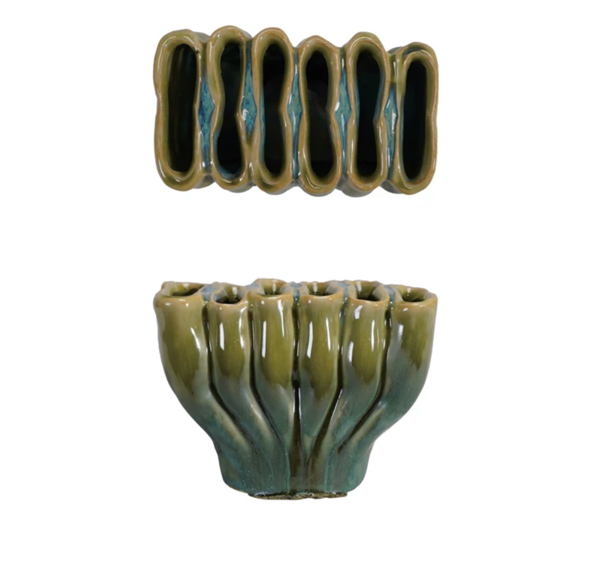 STONEWARE SCLUPTURAL VASE