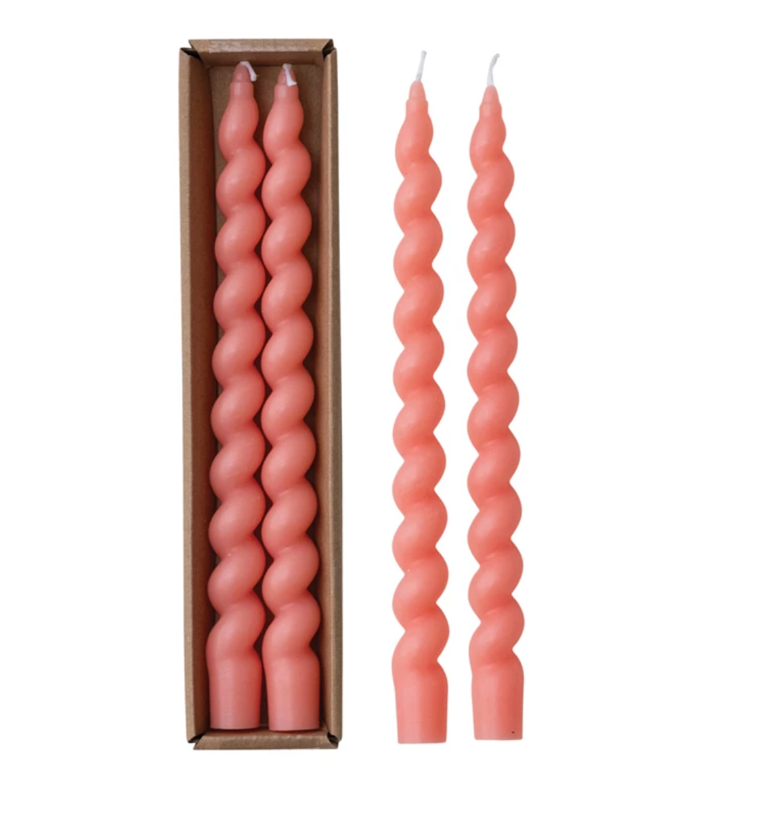 10" TWISTED TAPER CANDLES